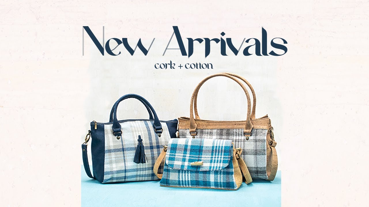 Handmade Cork Bags with Cotton Textile | Vegan Fashion Bags