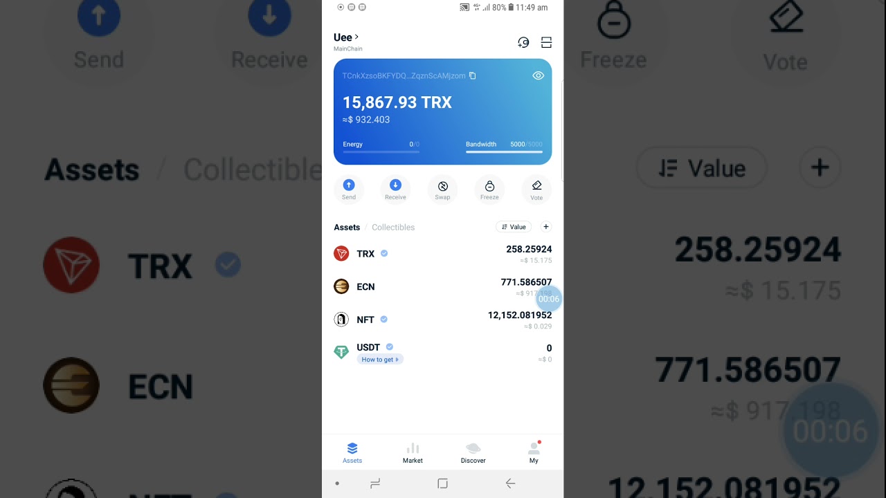 How to Swap tokens on Tron Pro Link App