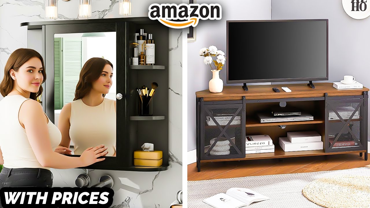 25 New AMAZON FINDS for TINY Apartments  Smart Space Saving Furniture Ideas [With Prices]