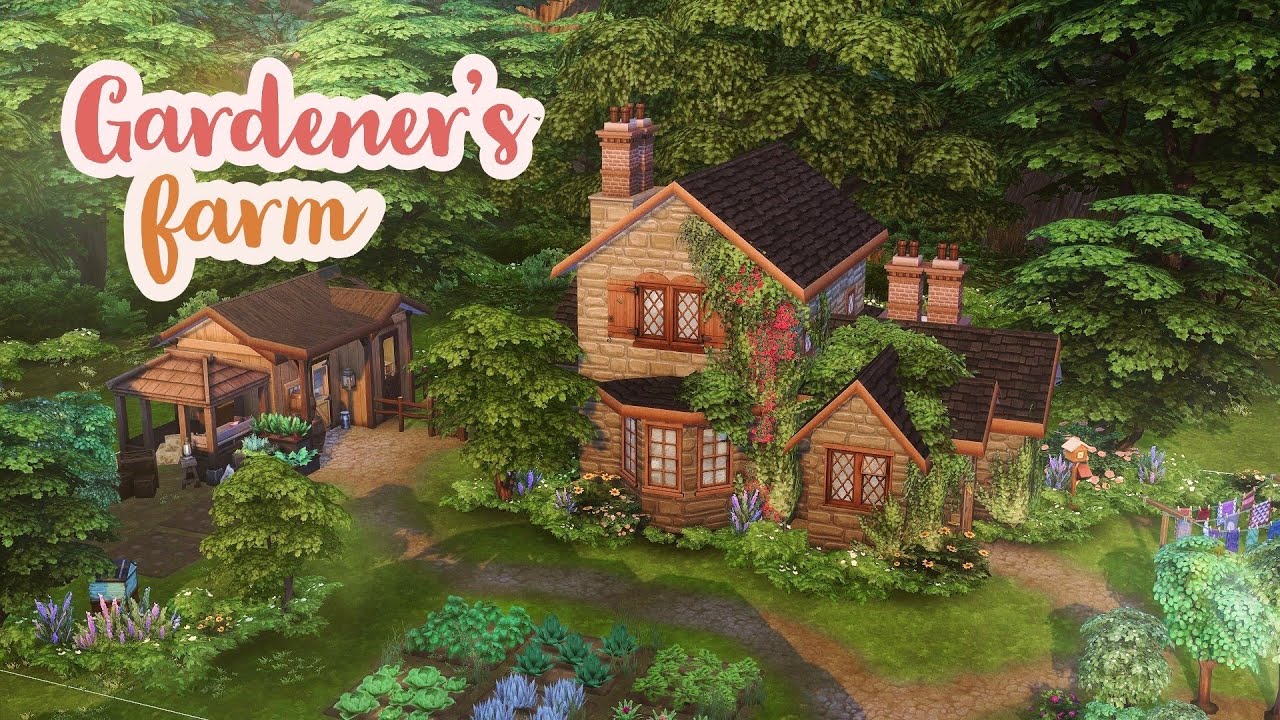 Cluttered Gardener's Farm 🪴☀️ || The Sims 4 || Speedbuild with Ambience