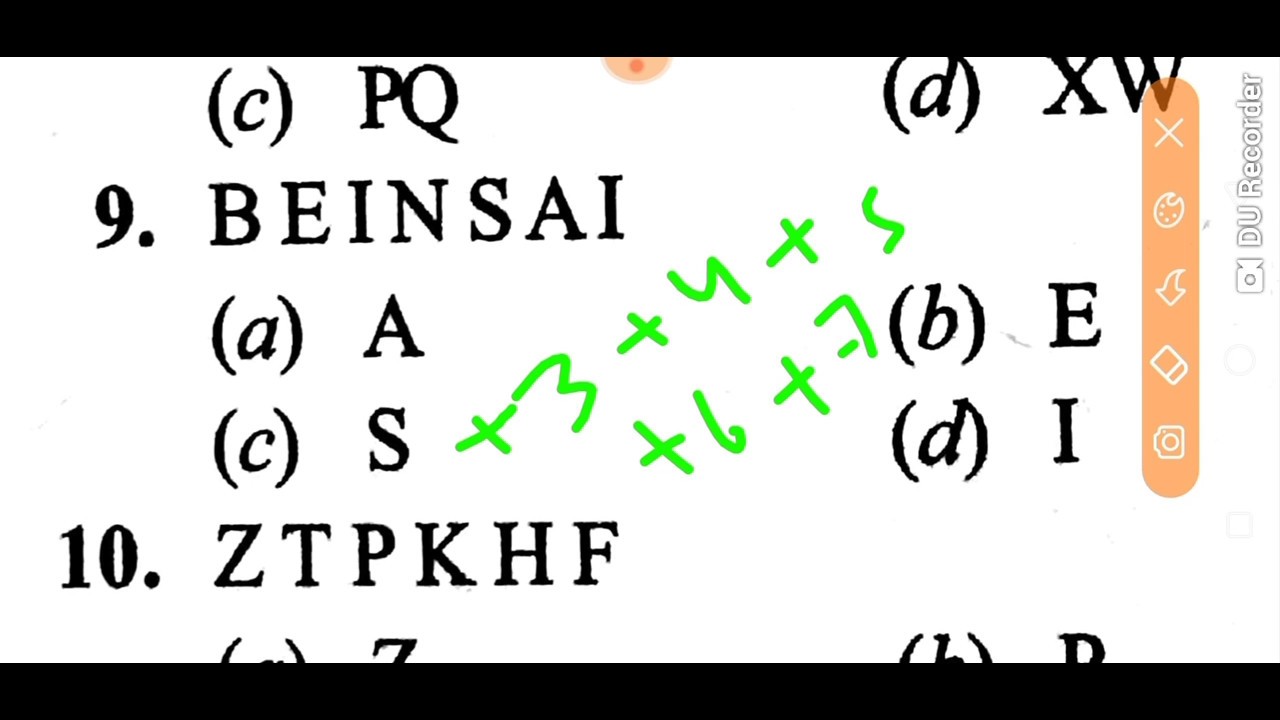#AAI  Junior Executive (ATC)  Exam Most Important Reasoning Of Wrong Letter Series.