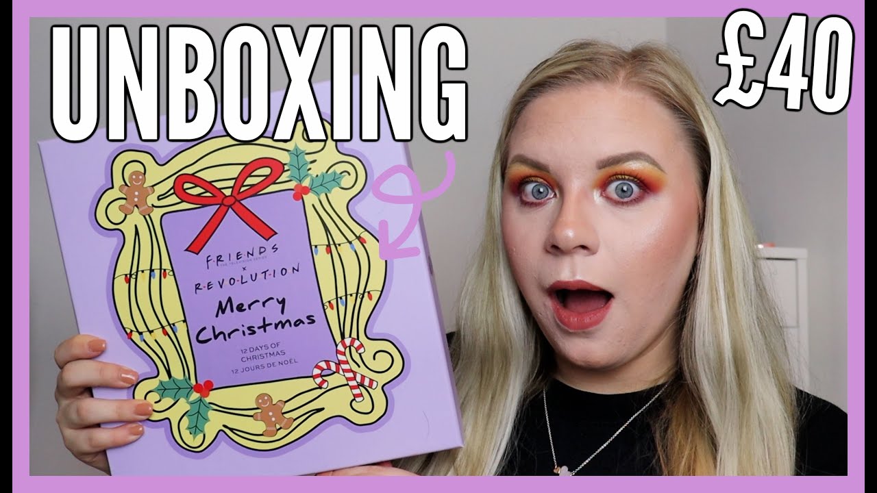 REVOLUTION X FRIENDS 12 DAYS OF CHRISTMAS ADVENT CALENDAR UNBOXING | makeupwithalixkate