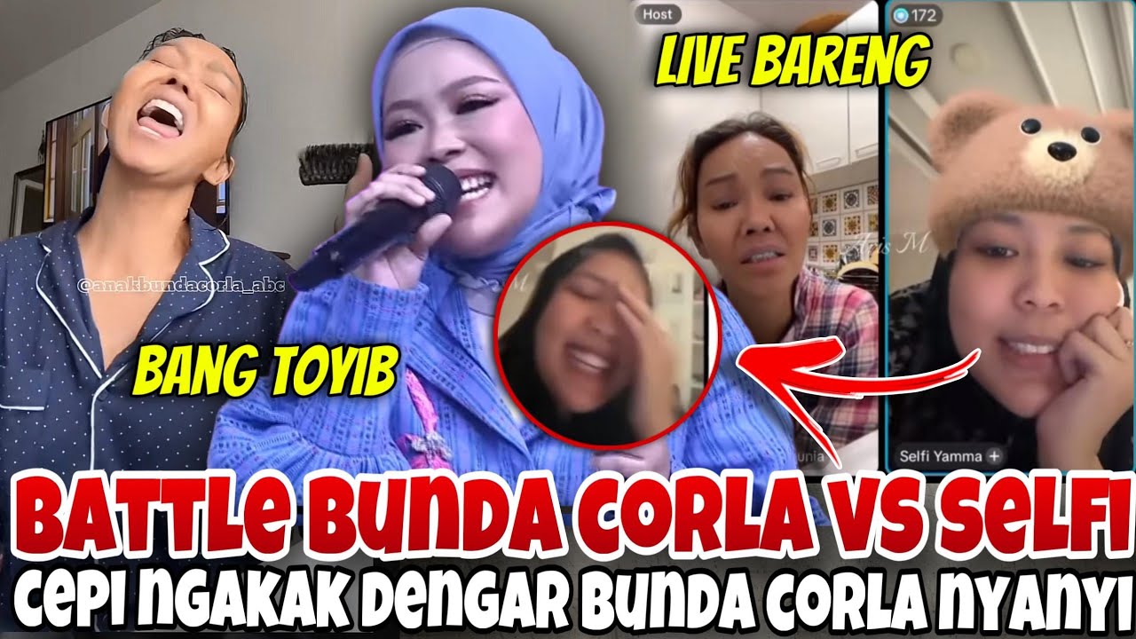 DETIK-DETIK BUNDA CORLA TERHIPNOTIS SUARA SELFI - NGAKAK PAK CORLA SALAHIN MUSIKNYA LAGU BANG TOYIB
