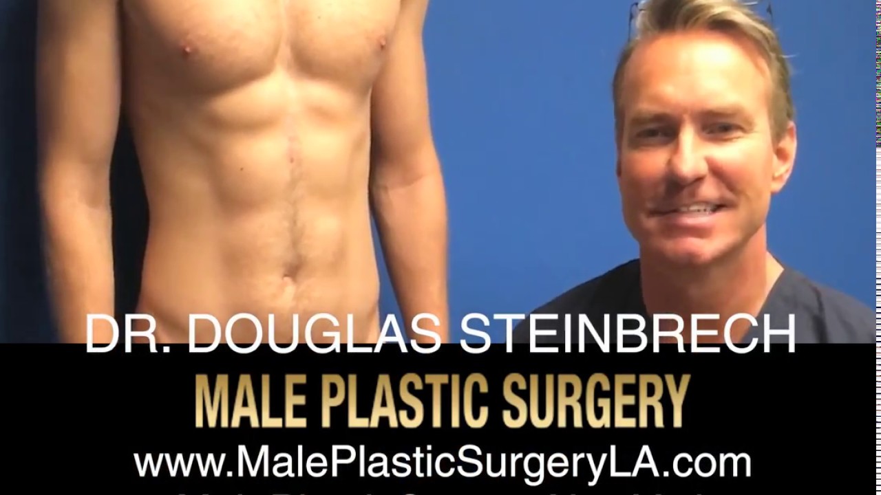 Ab Silicone 6-pack Abs Implants Post-op LA male patient