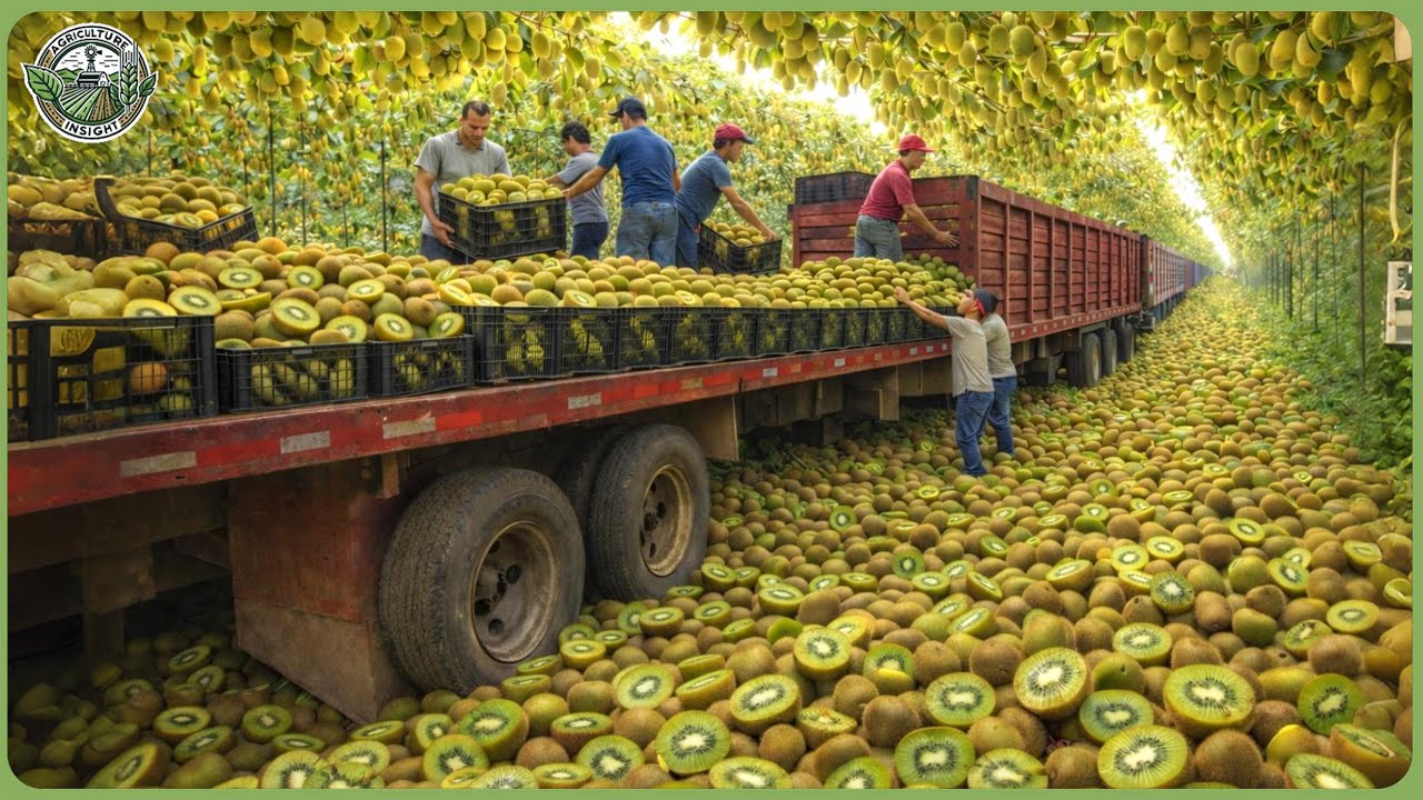 How Millions Tons of Kiwi Are Processed &ndash; Amazing Kiwi Fruit Farming for Fresh & Juice