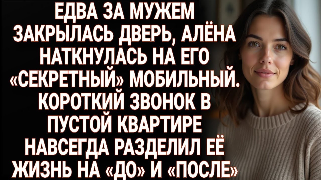 Муж уехал, и Алёна нашла его тайный телефон. Один звонок навсегда разделил её жизнь на до и после.