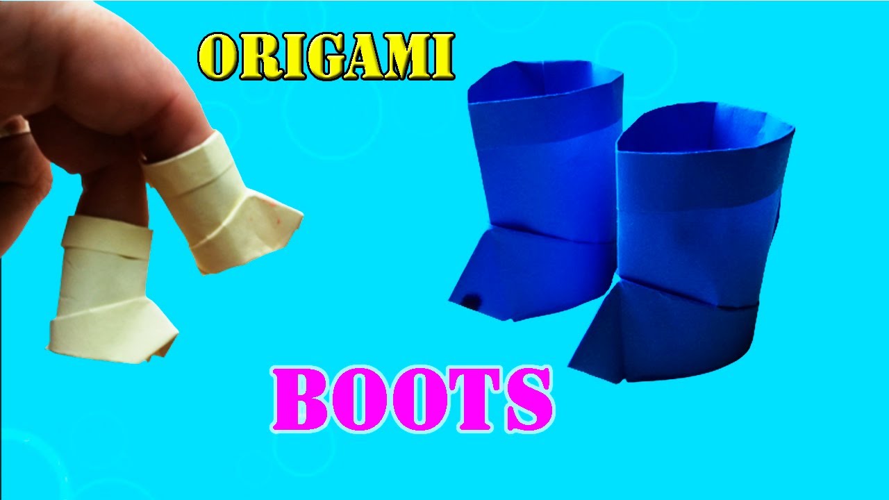 DIY origami BOOTS | Easy Paper Boots