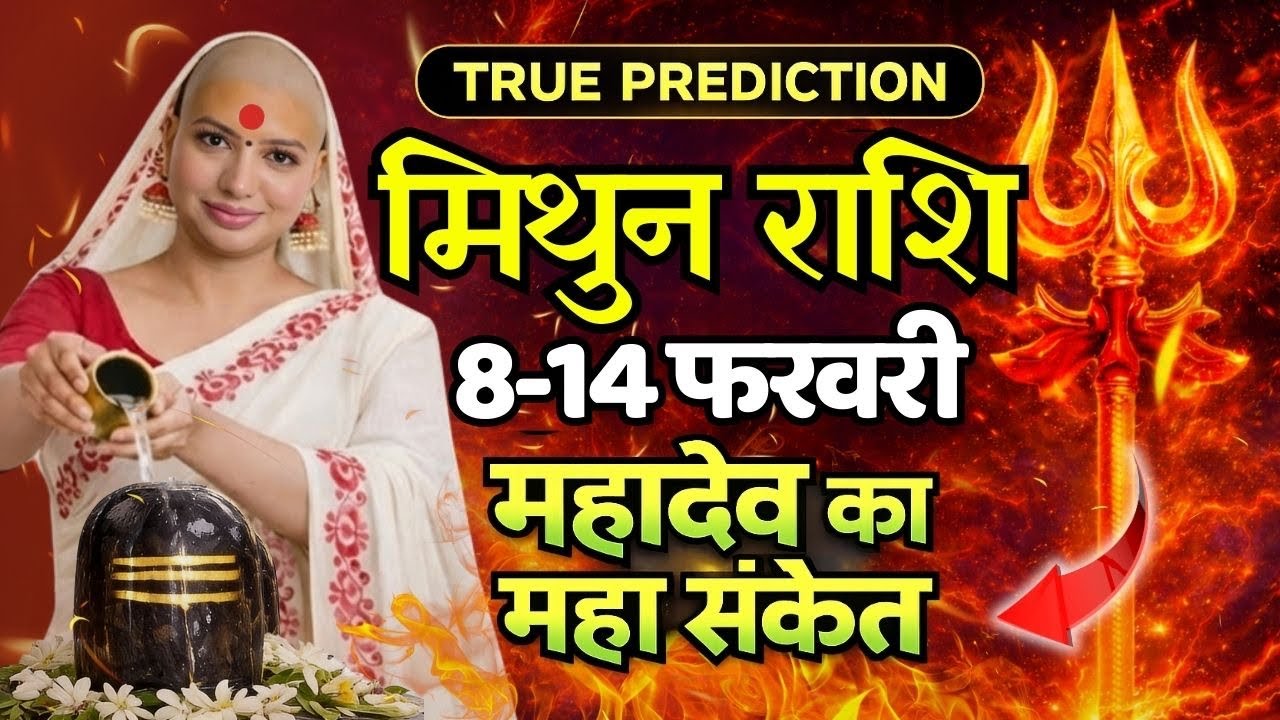 मिथुन 8-14 फरवरी राशिफल 2026 | फरवरी राशिफल | मिथुन राशिफल | Mithun rashifal | February rashifal