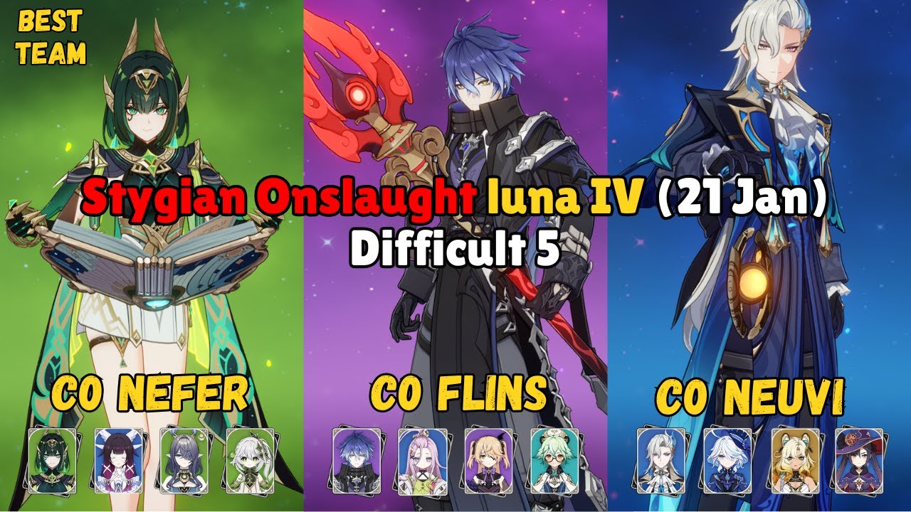 NEW Stygian Fearless Challenge (Difficult 5) - Luna IV - Genshin Impact