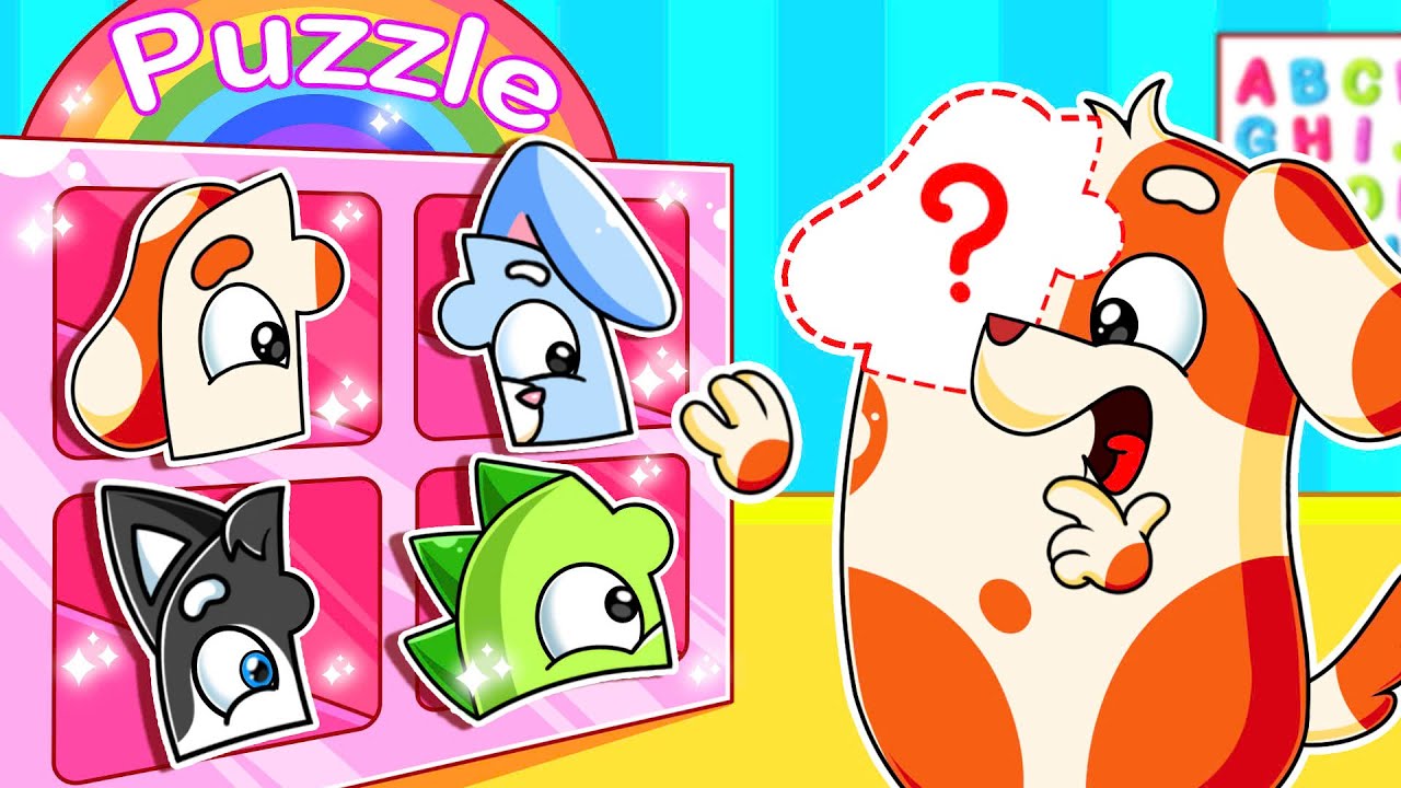 Where Is Doo Bee Hoo Doo's Eyes Puzzle? | Kids Cartoon | Pup City Mystery | Hoo Doo Super Pup