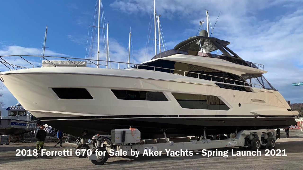 2018 Ferretti 670 – Spring Launch 2021 - For sale by Aker Yachts