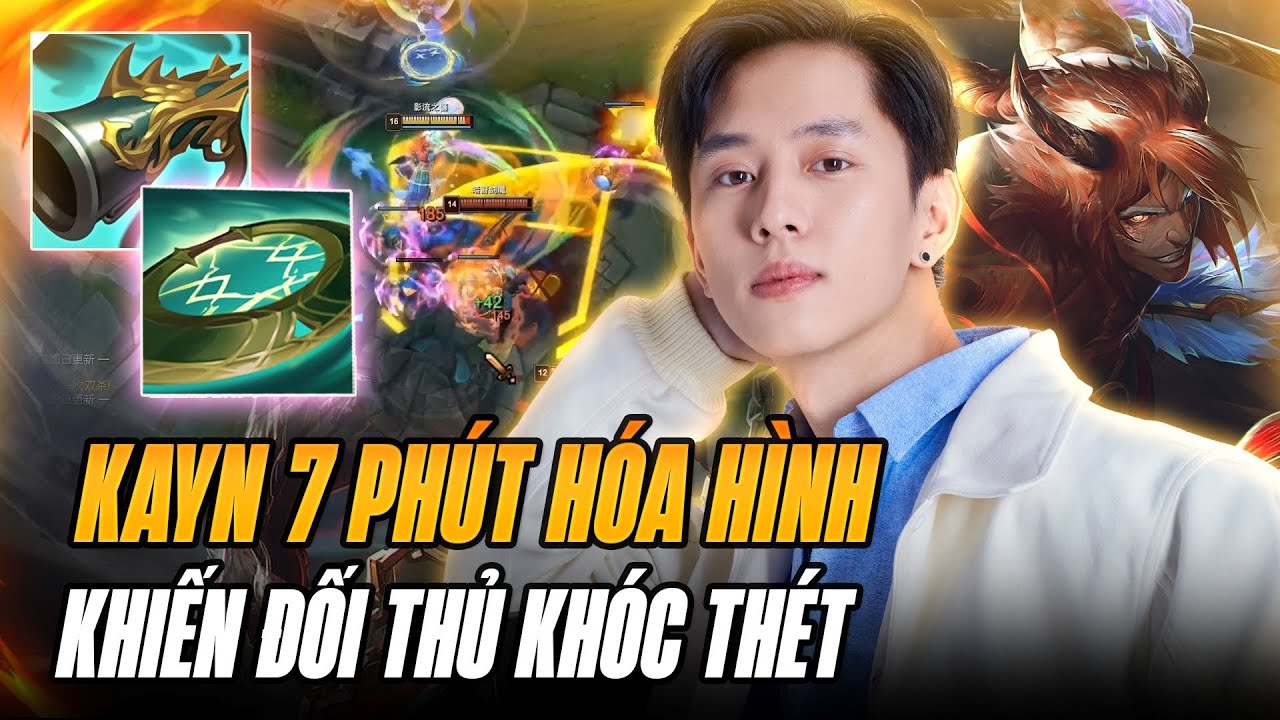 KAYN CỦA XIAOYUE 7 PHÚT HÓA SÁT THỦ KHIẾN ĐỐI THỦ KHÓC THÉT