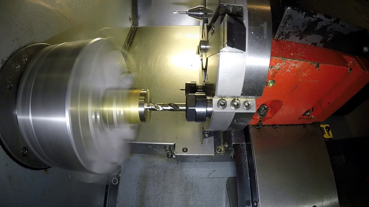 Emcoturn 140 cnc lathe turning brass part