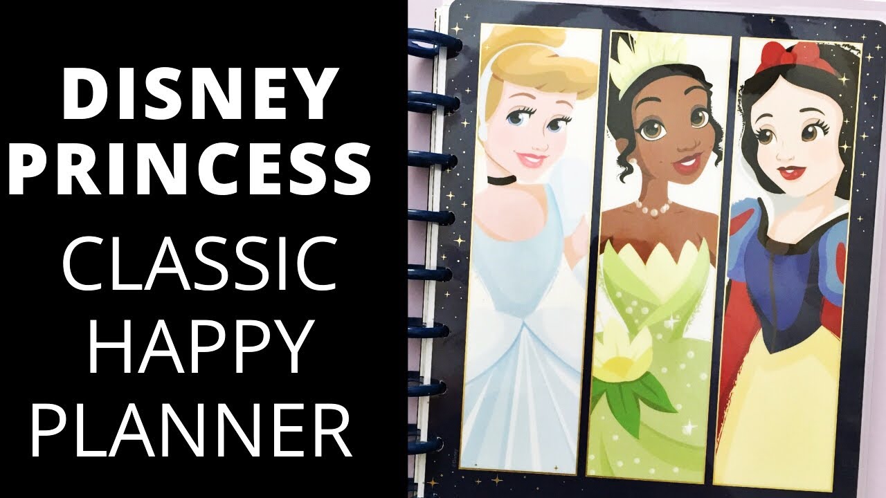 Ежедневник Disney Princess Classic Happy Planner с разворотами | Золушка, Тиана и Белоснежка