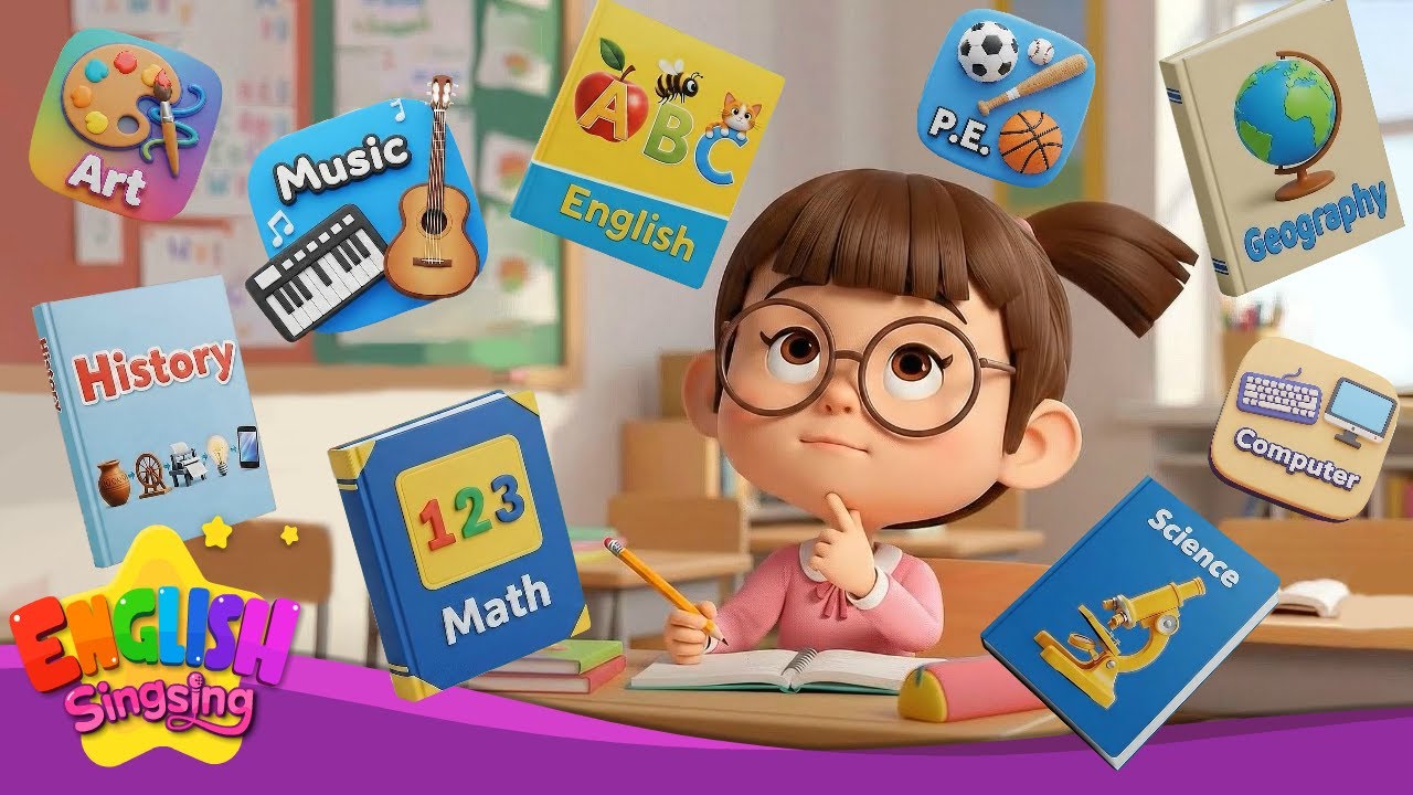 Which subject do you like? - [New] - Educational Children Song - AI Animation for Kids