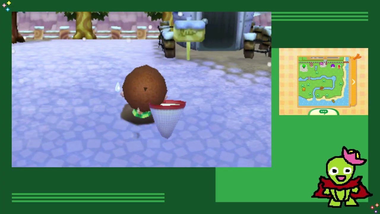 It's cold outside, so I'm relaxing indoors with some Animal Crossing New Leaf