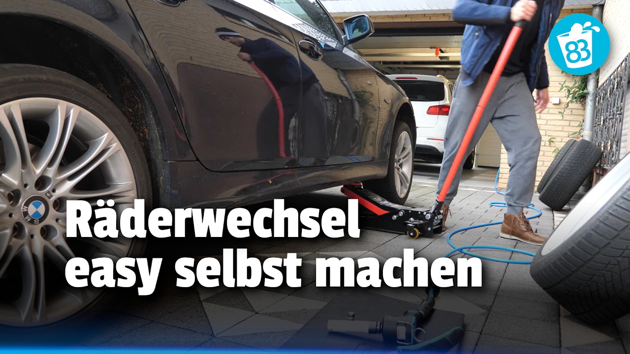 Radwechsel: Anleitung zum Reifen selber wechseln mit dem Wagenheber