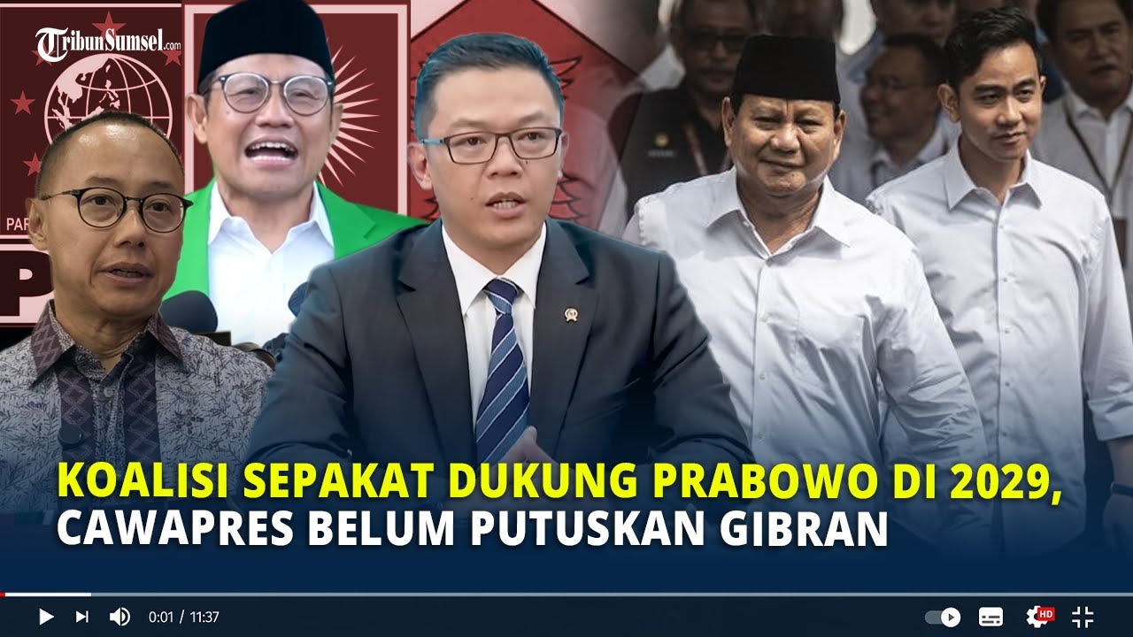 Koalisi Sepakat Dukung Prabowo di 2029, Cawapres Belum Putuskan Gibran