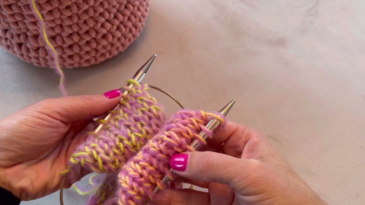 Sticka ihop axelsömmar (how to knit shoulder seams together)
