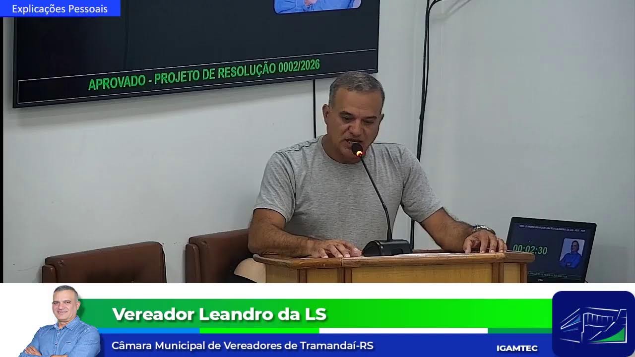 Sessão Ordinária ***** 12-01-2026