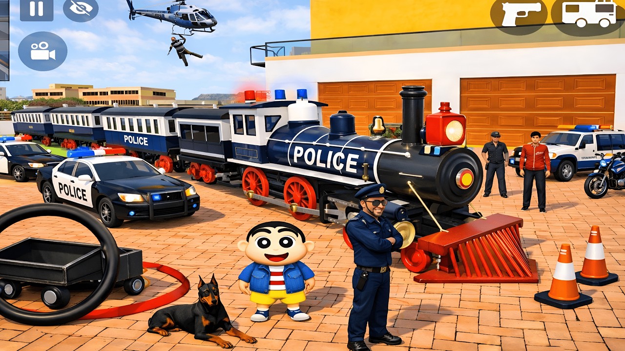 FRANKLIN & SHINCHAN Purchase NEW POLICE TRAIN 😍🔥 | Indian Theft Auto Simulator #trending