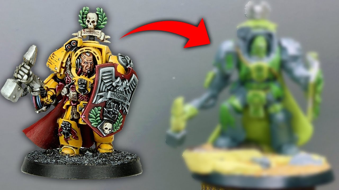NEW CAPTAIN LYSANDER REBORN! My new custom Imperial Fist terminator model!