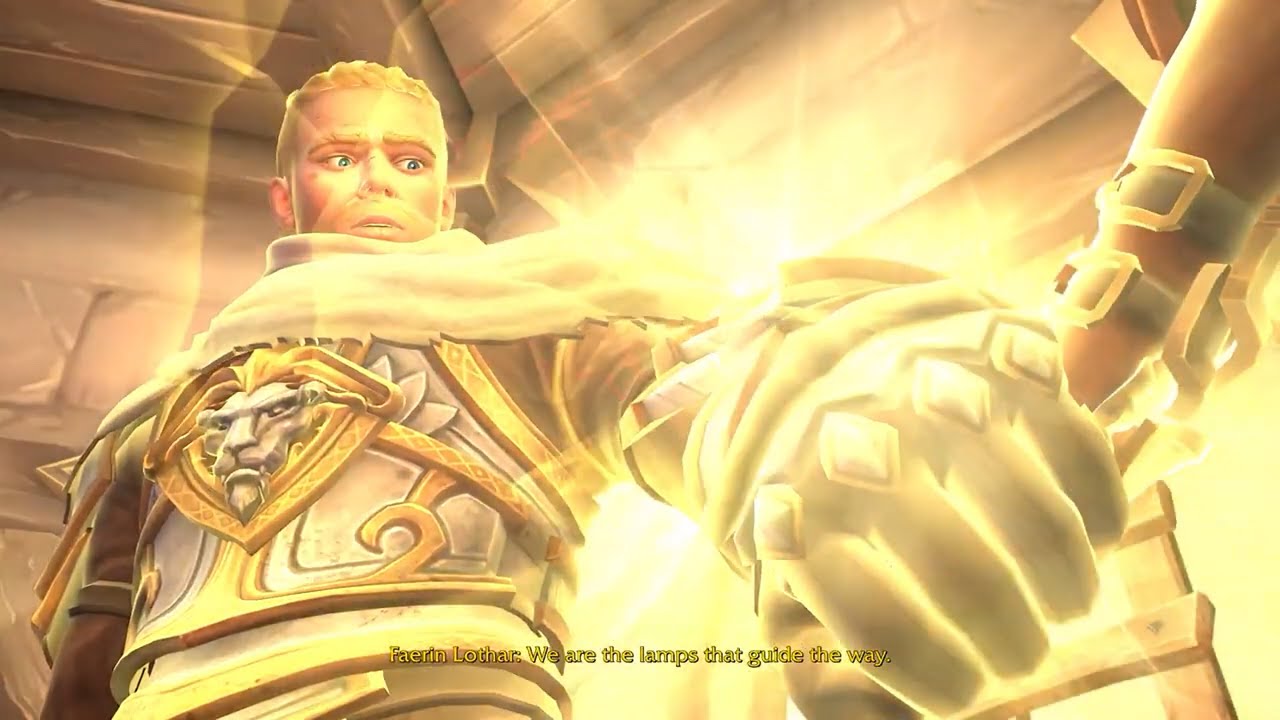 Anduin & Faerin Light the Sacred Flame | #worldofwarcraft War Within Lamplighters Cinematic (FULL)