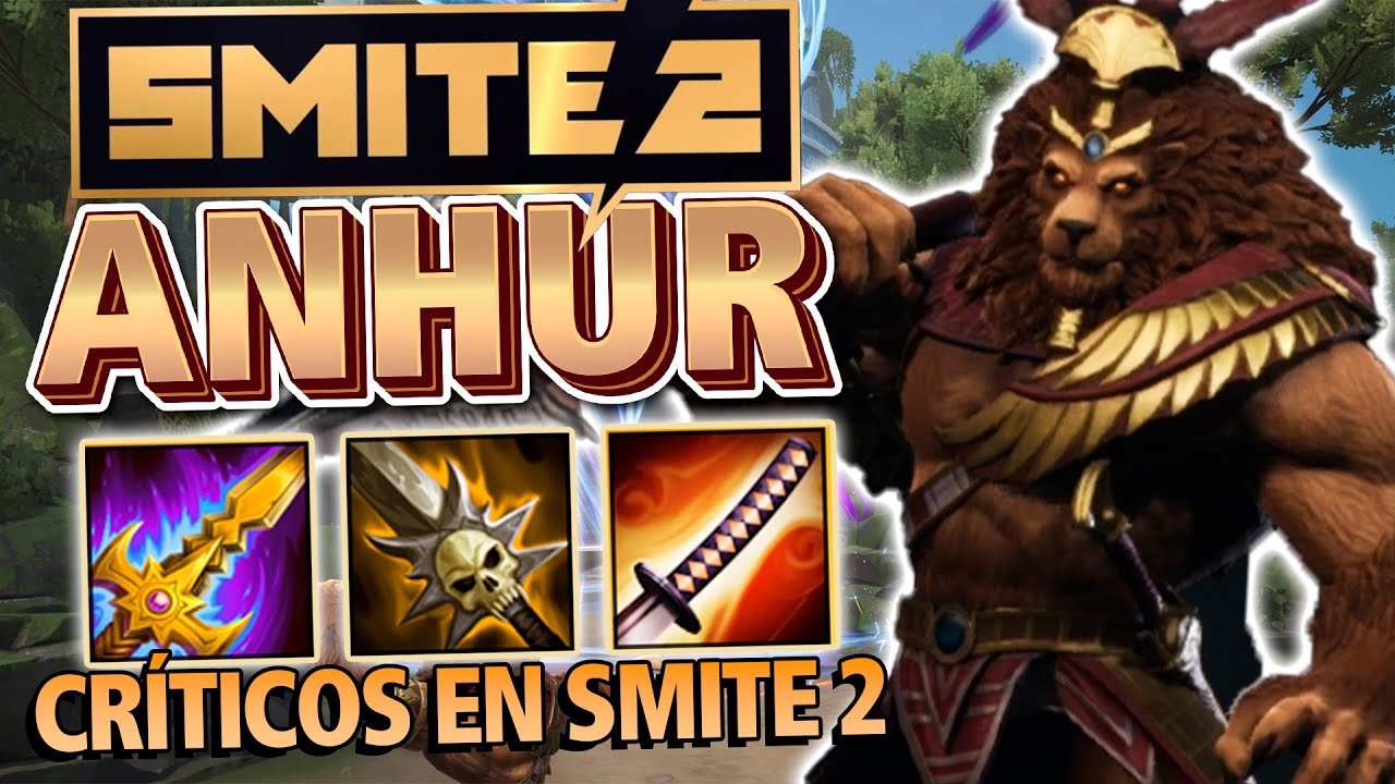 SMITE 2 - ANHUR ADC - A VER ESOS CRÍTICOS EN SMITE 2!!!