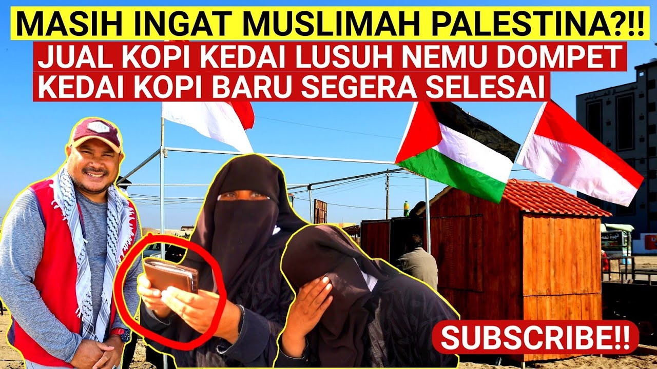 MASIH INGAT MUSLIMAH PALESTINA JUAL KOPI DI KEDAI LUSUH❓