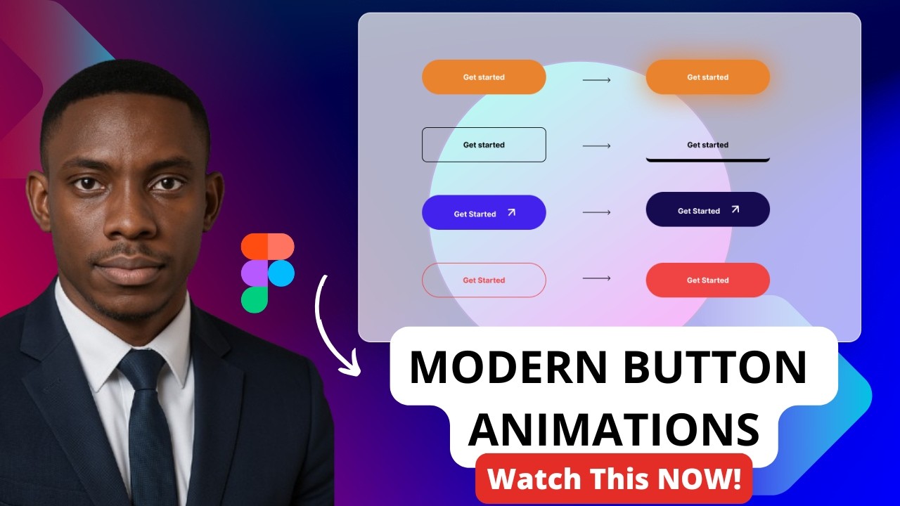4 Modern Button Hover Animations in Figma