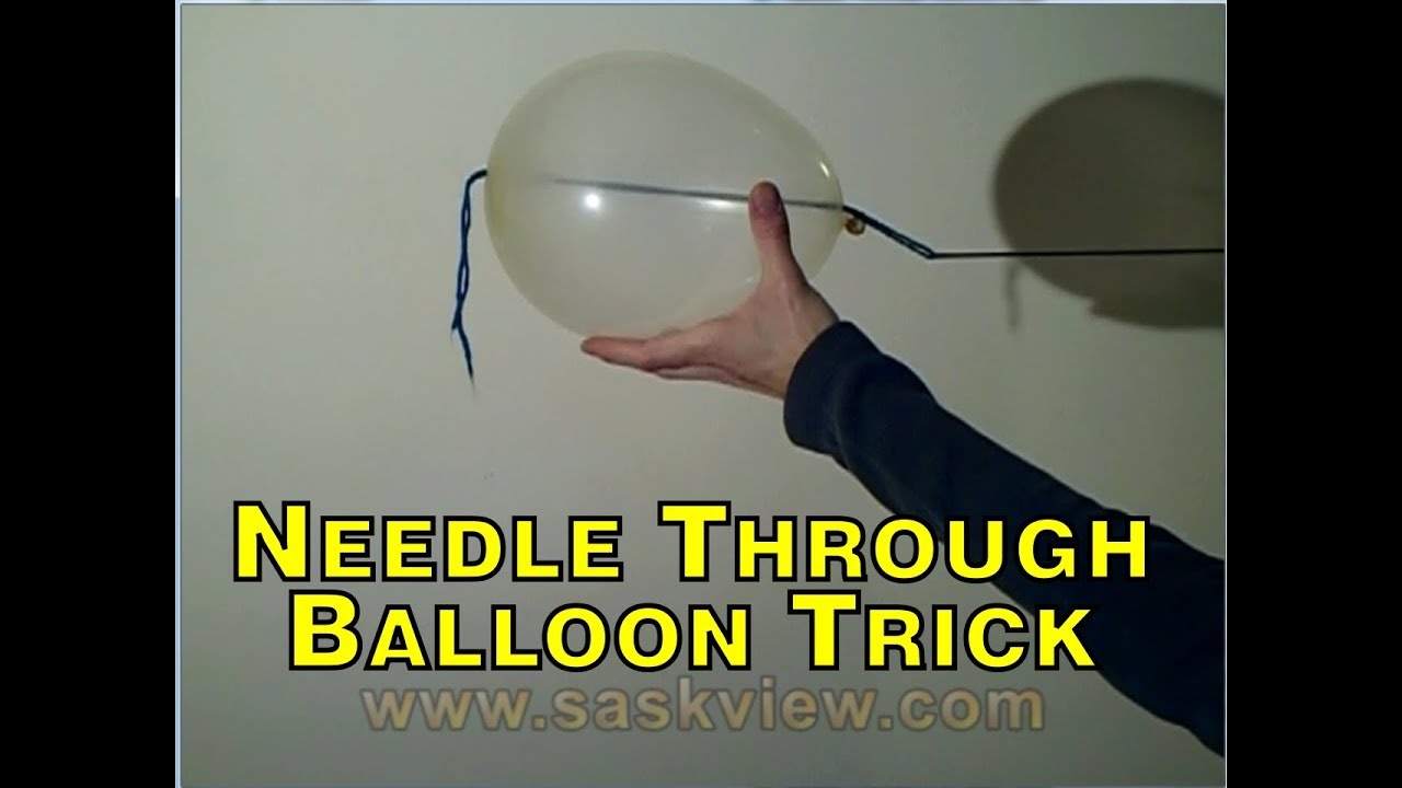 Needle Through Balloon Trick Revealed