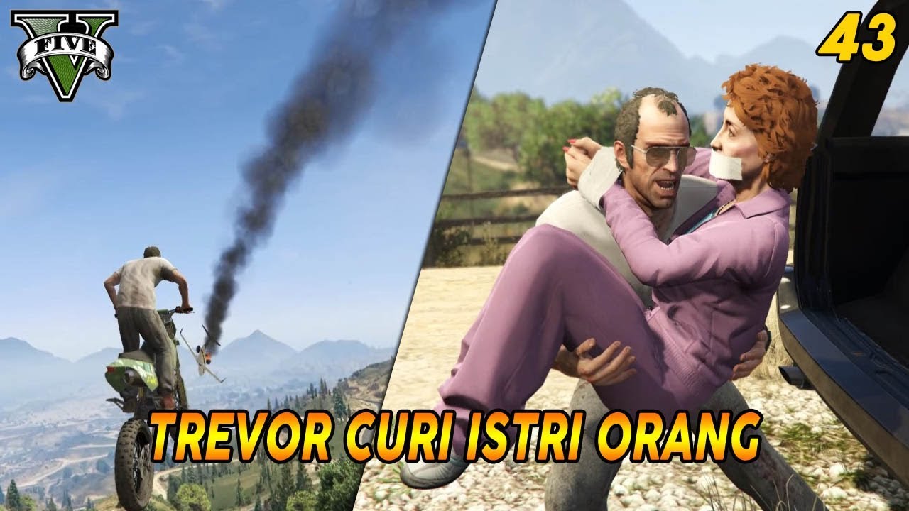 KEREN ! NGEJAR PESAWAT JATUH | PANDUAN MISI GTA 5 (43) CAIDA LIBRE 100% COMPLETION GOLD MEDAL
