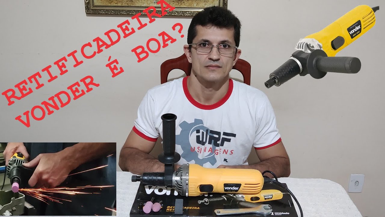 UNBOXING RETIFICADEIRA VONDER RRV 600