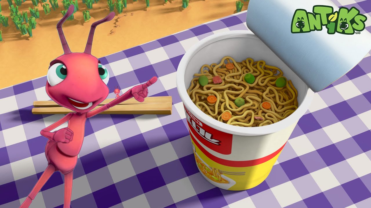 Taza de fideos | Caricaturas | Antiks | Videos Graciosos Para Niños | Oddbods