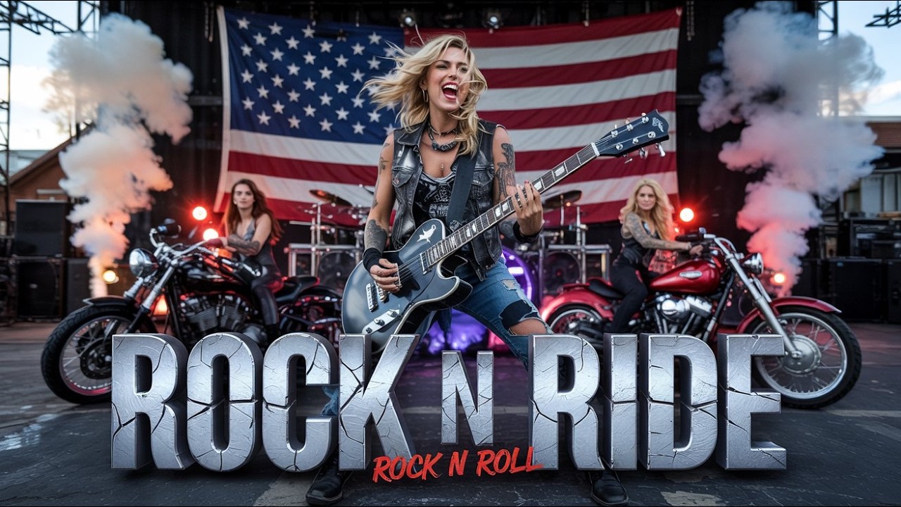 Best Music Rock N Roll 🎸 Rock N Ride 🔥 Guitar Storm | Highway of Fire
