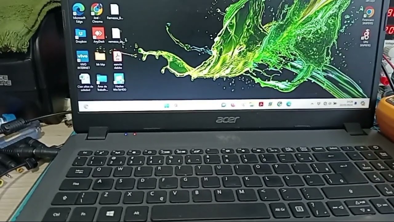 ACER ASPIRE A315 NAO CARREGA BATERIA E FICA PISCANDO LED