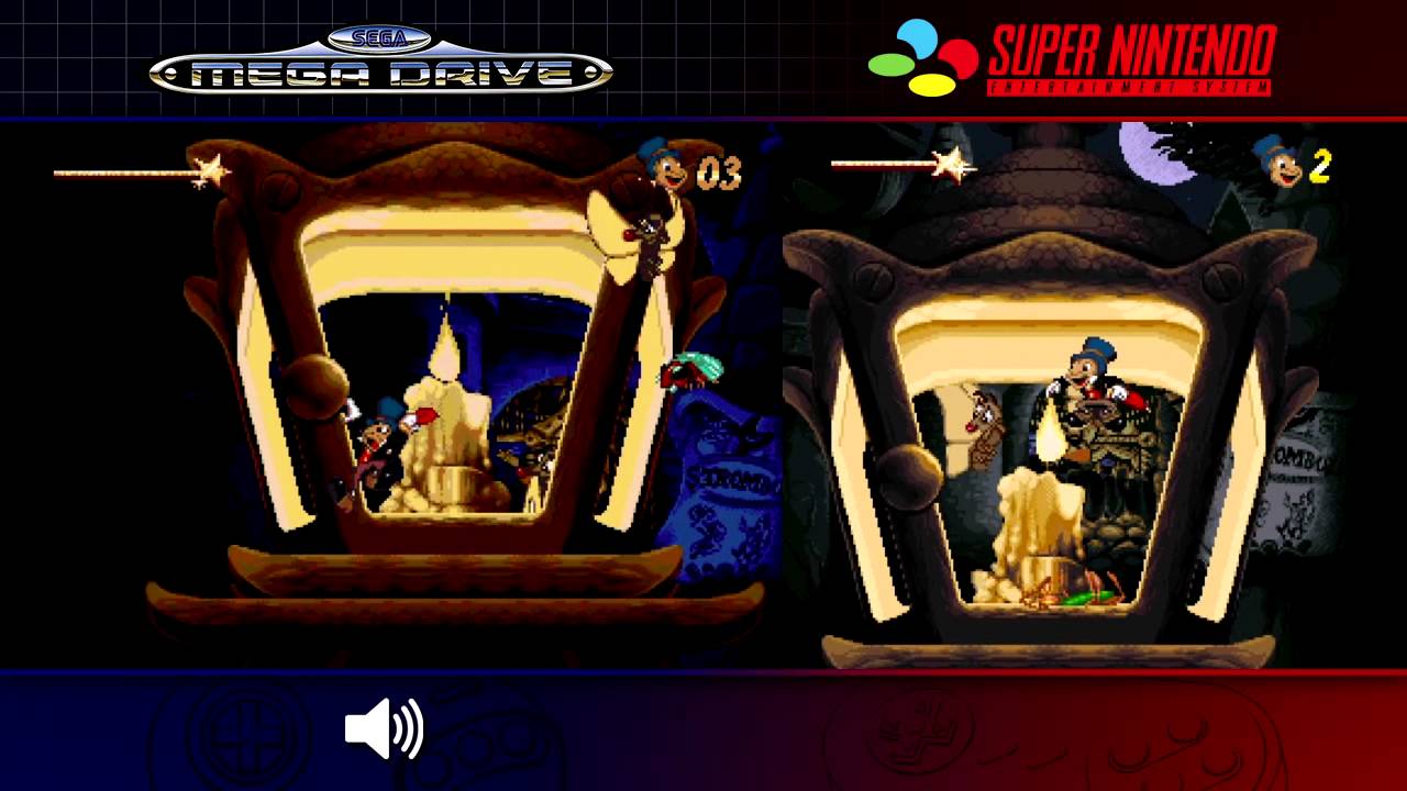 Pinocchio | Mega Drive/Genesis & SNES - Comparison/ Dual Longplay