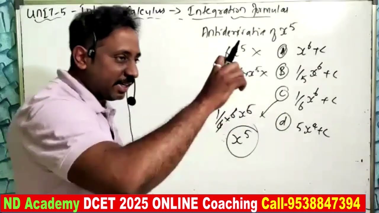 INTEGRATION FORMULAS |DCET 2025 |BASIC INTEGRATION #ndacademy #integration #diplomamaths