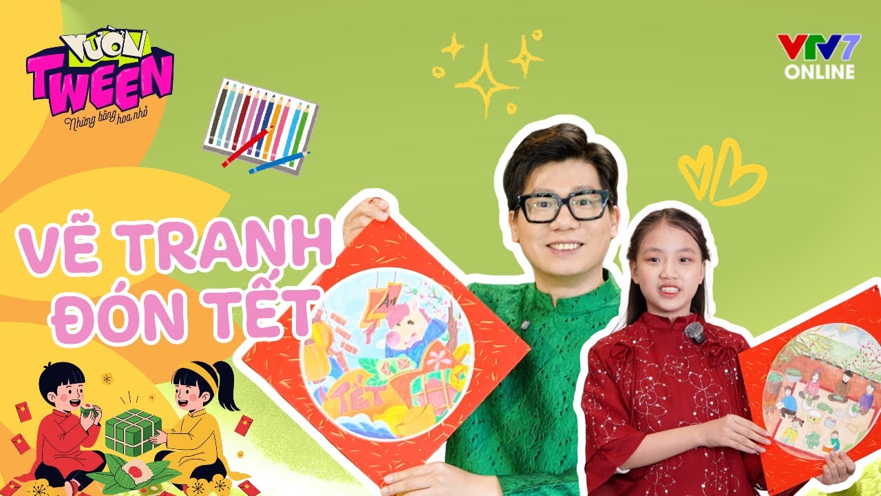 Vẽ Tranh Treo Tết: Món Quà Nhỏ – Ý Nghĩa Lớn🧧🎨 | Vườn Tween - Tập 66