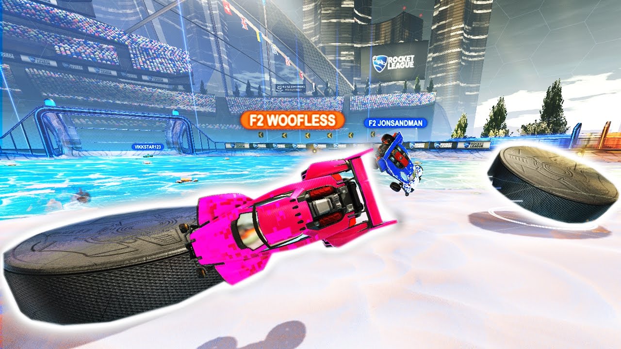 2 PUCK HOCKEY ROCKET LEAGUE