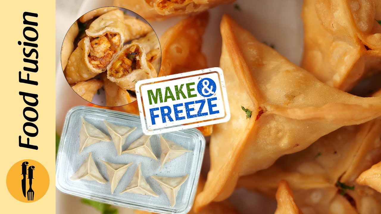 Peri Peri Chicken Samosa 👉Make and Freeze Ramadan Special Recipe by Food Fusion