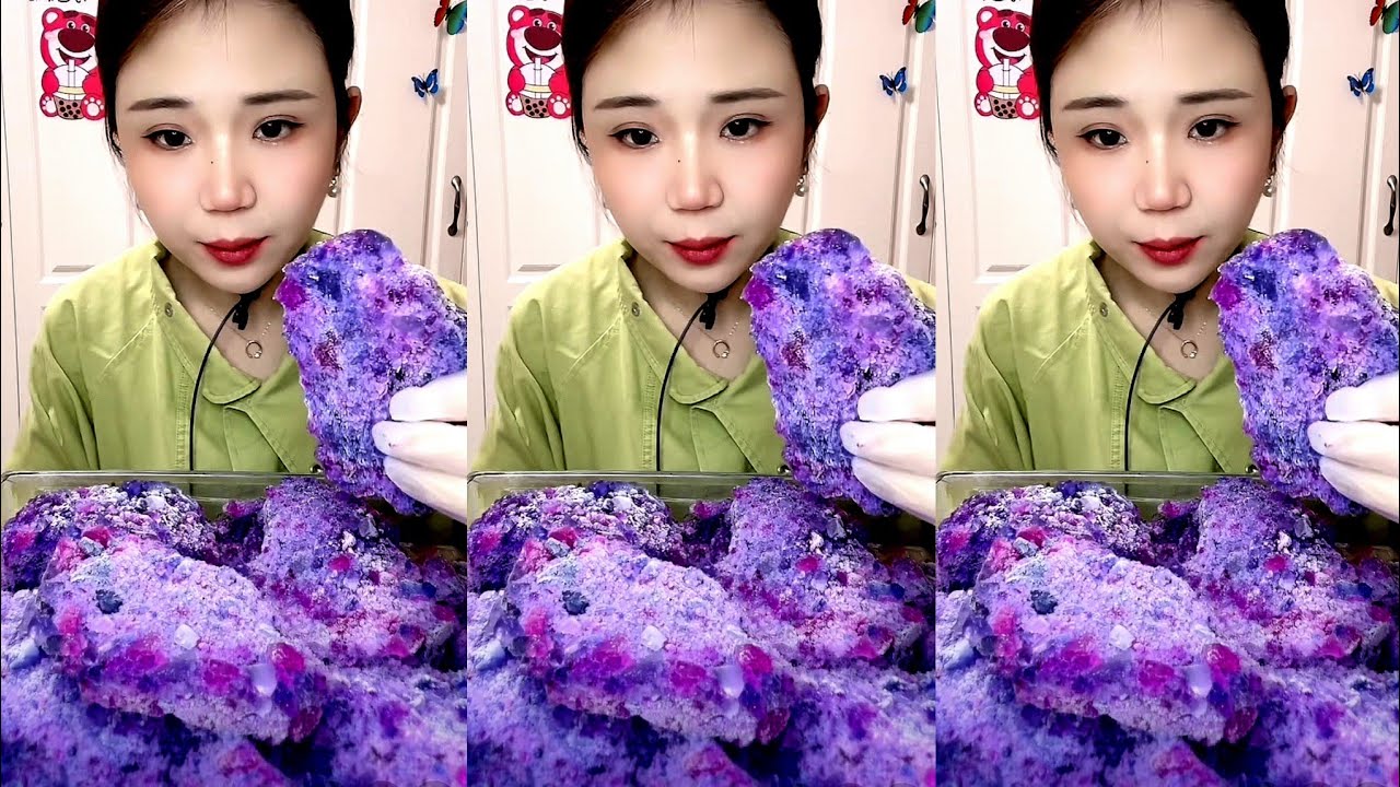 ASMR SHAVED CRUSHED ICE EATING YY