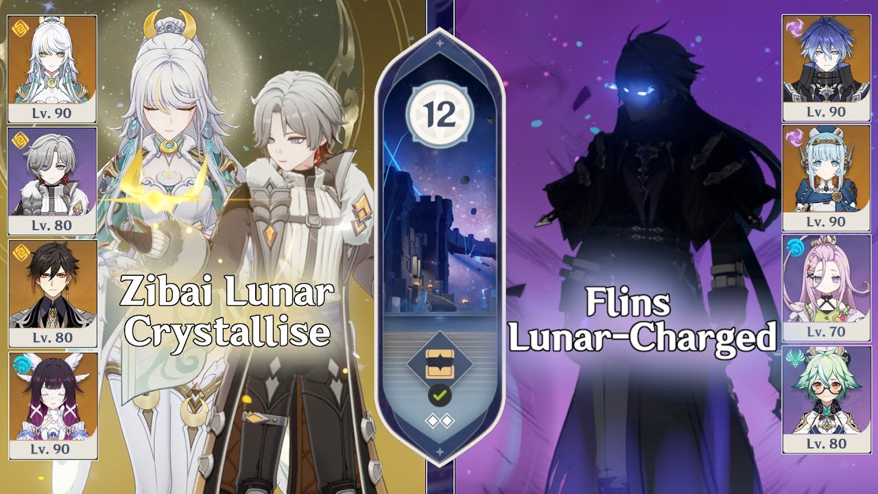 C0 Zibai Lunar Crystallise & C0 Flins Lunar Charged | 6.3 Spiral Abyss Floor 12 | Genshin Impact