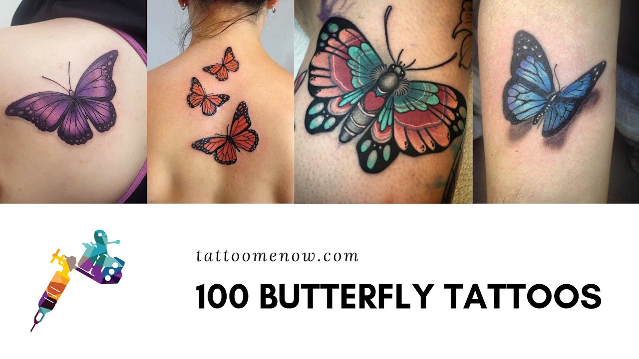 100 Butterfly Tattoo Designs for Girls (2019)