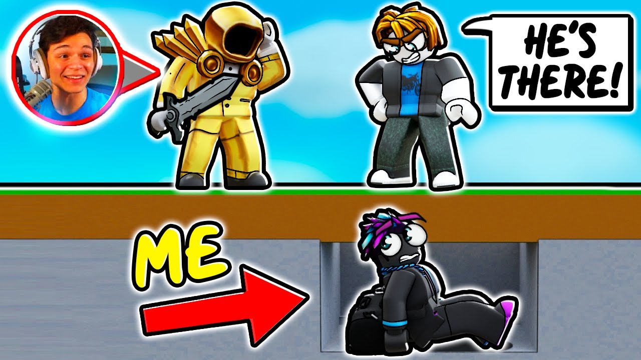 I Snuck Into A Streamers HIDE AND SEEK But This Happened...(Roblox BedWars)