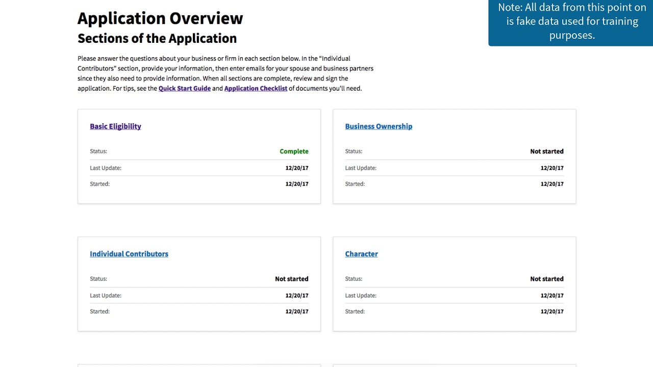 Filling out and Editing your Application