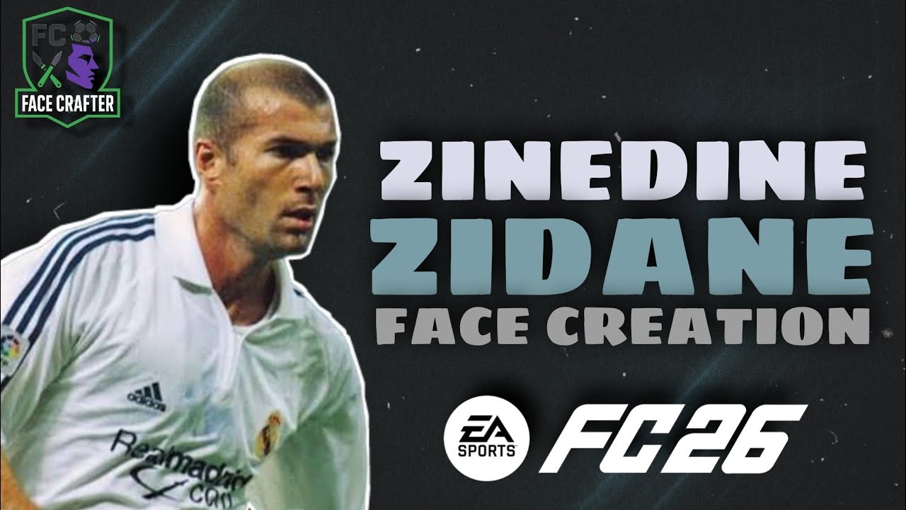 How To Make Zinedine Zidane in EA FC 26 | Zidane Pro Clubs Face Creation Tutorial FC 26