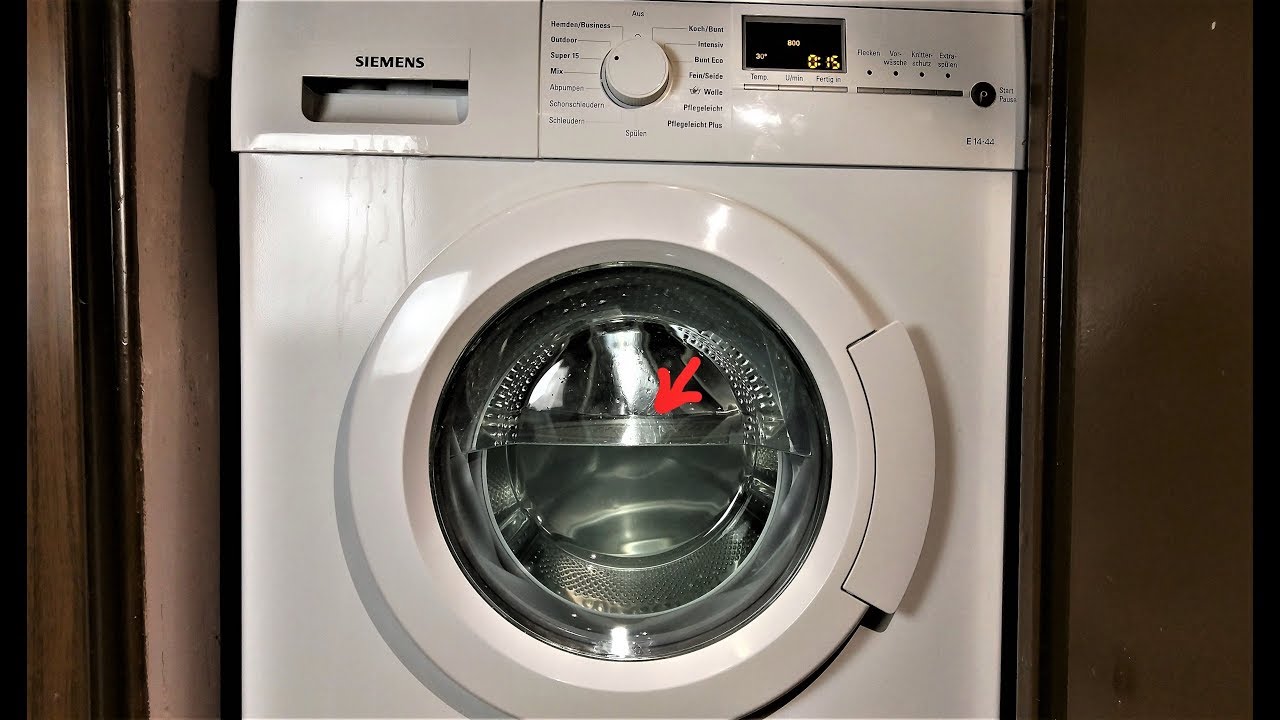 Experiment - Overfilled - Washing Machine - Siemens