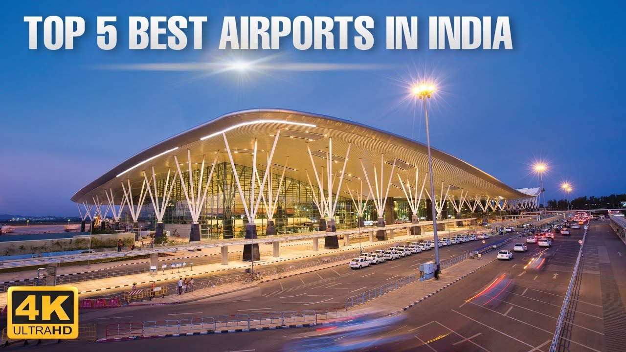 Top 5 Best Airports In India | Best & Busiest Airports in India  (Hindi)