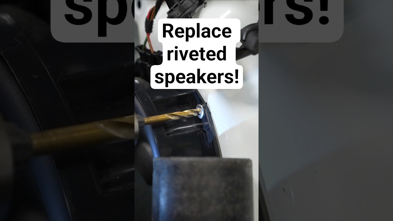 How to replace speakers that have rivets!